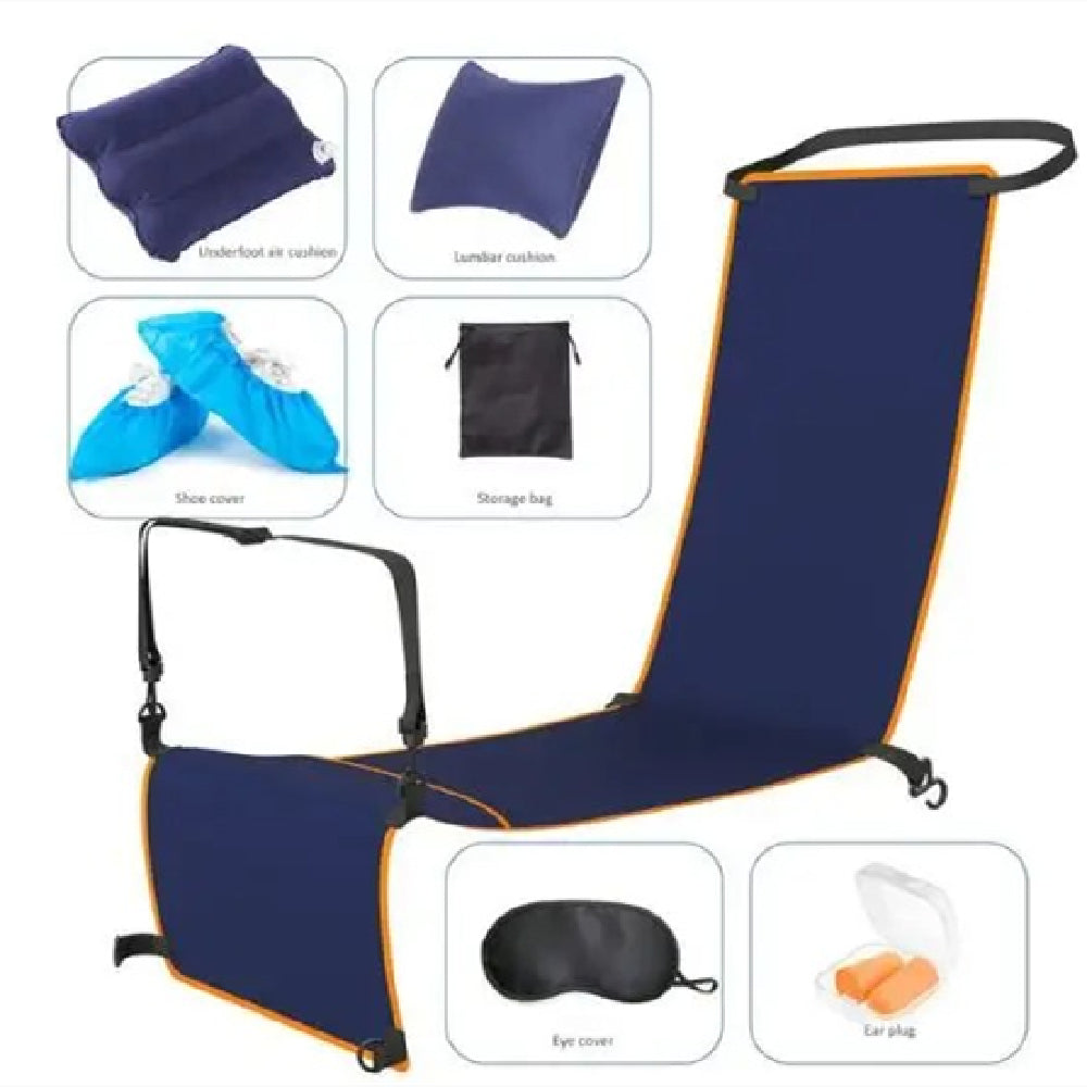 Sleeping Artifact Seat Inflatable Foot Mat Leg Stool Train Hammock