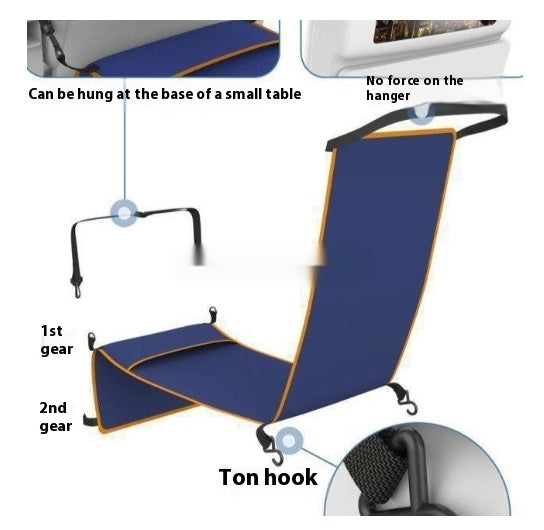 Sleeping Artifact Seat Inflatable Foot Mat Leg Stool Train Hammock